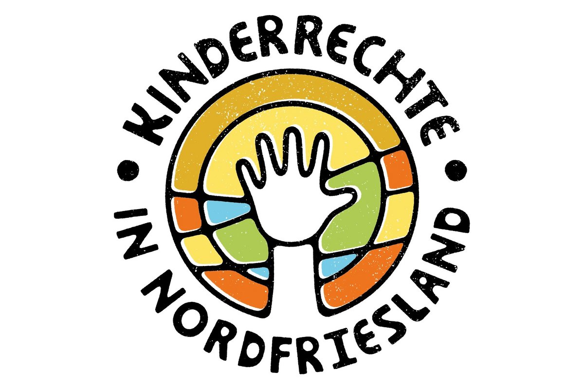 Logo Kinderrechte in Nordfriesland Der Schriftzug: Kinderrechte in Nordfriesland