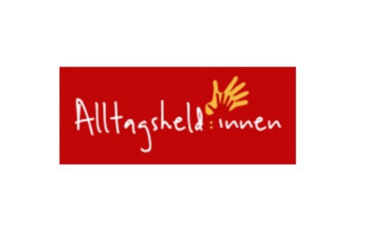 Die Alltagsheldinnen bieten eine kostenfreie Beratungshotline für Alleinerziehende. Das Logo der Altagsheldinnen