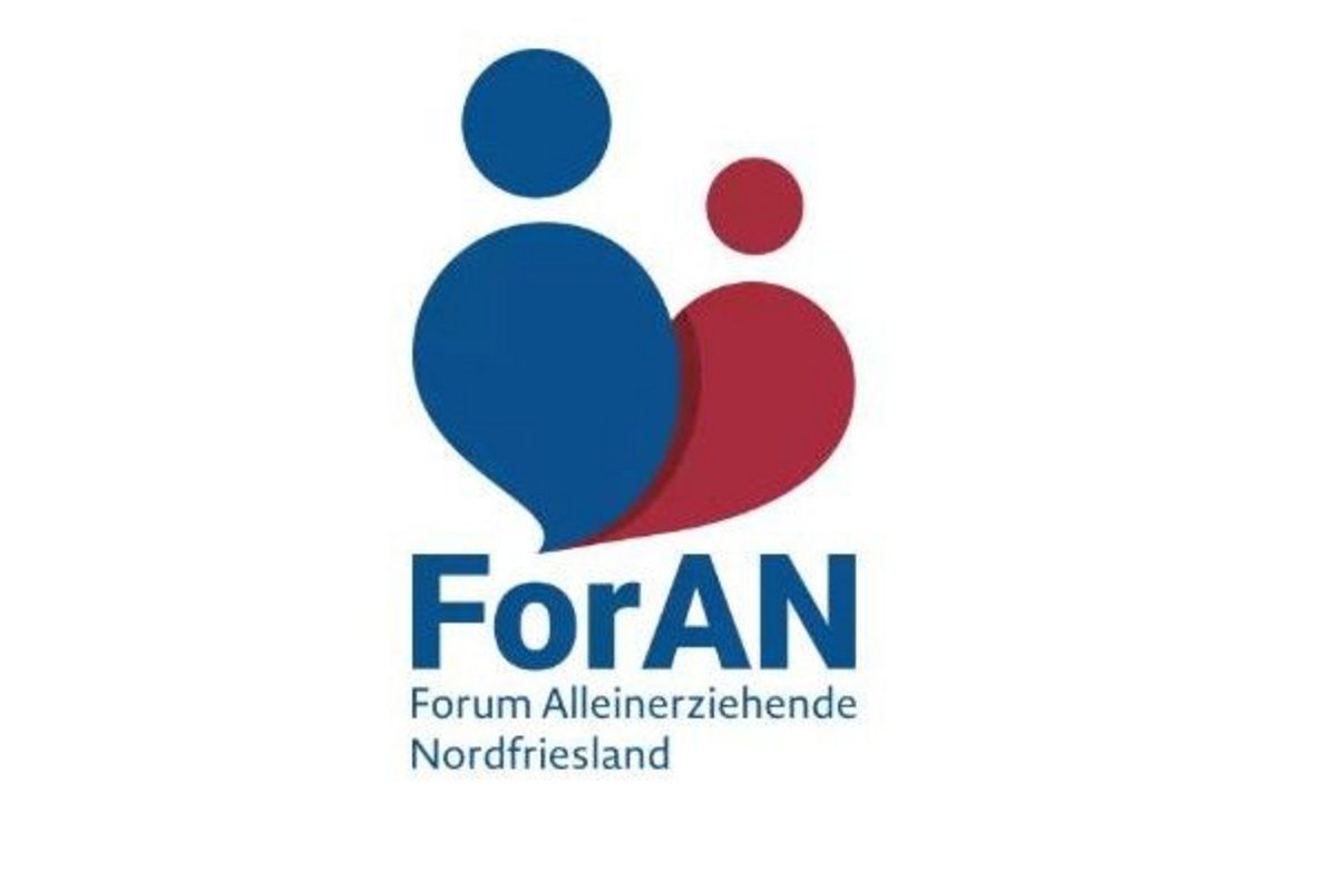 Das Logo des Forums für Alleinerziehende. mehrfarbiges Symbolbild